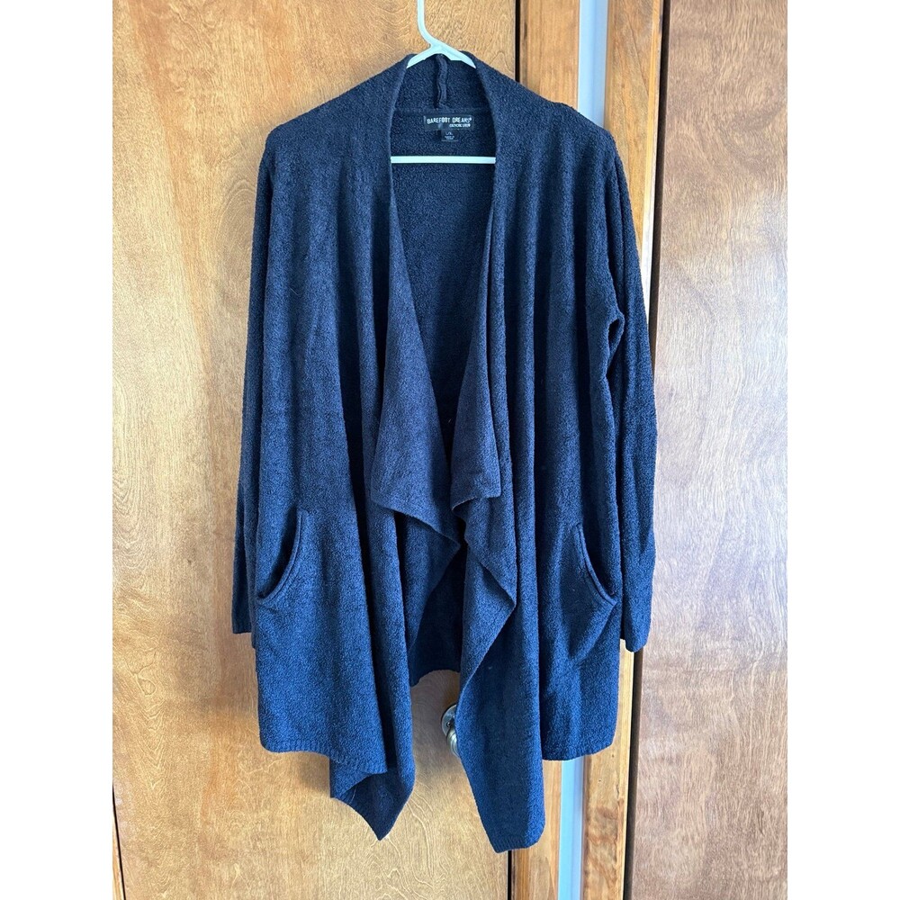 Barefoot Dreams Cozy Chic Lite Island Cardigan Sz. L/XL Black